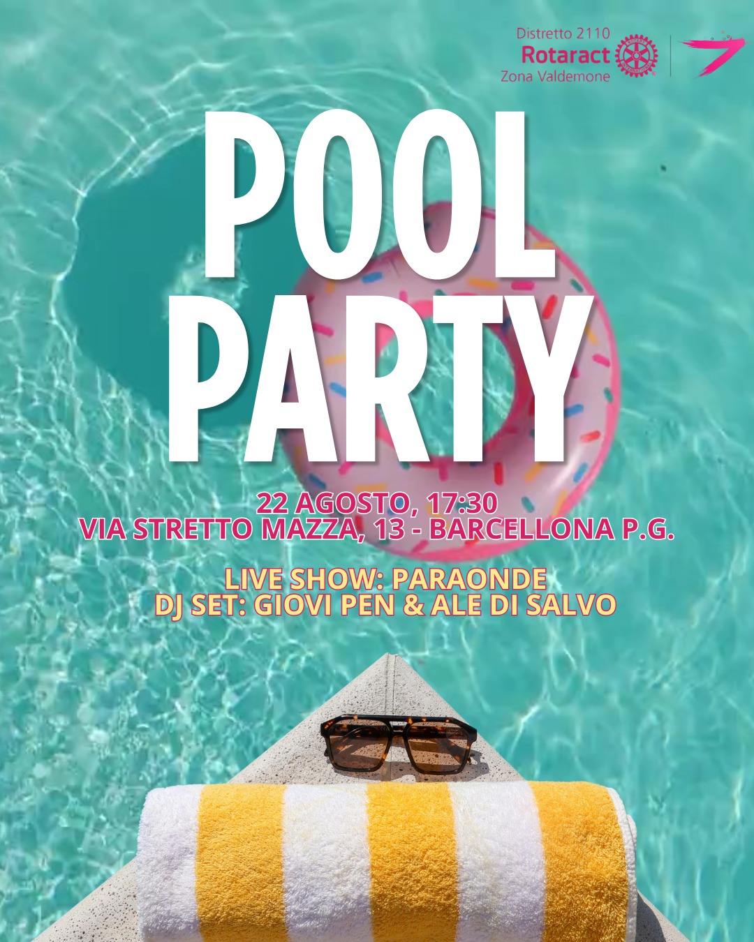 Locandina Pool Party | Zona Valdemone